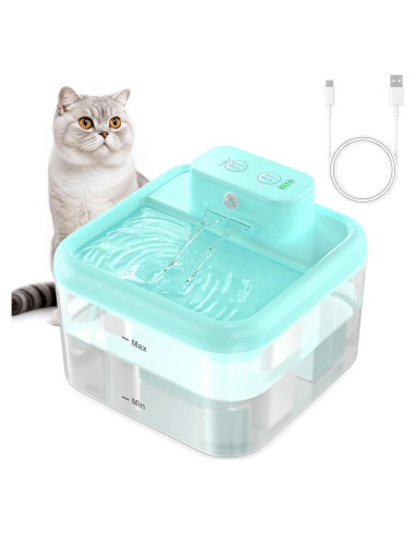 Fuente de Agua Inalámbrica RUXAN para Gatos y Perros con Sensor