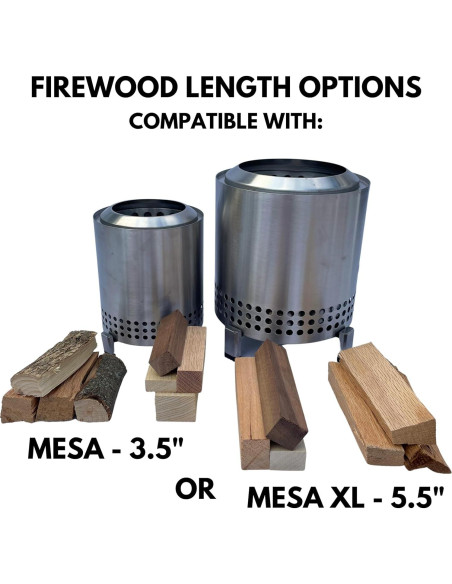 Kit de Leña MINI Table Top Timber - 7.26 kg - Troncos y Pellets