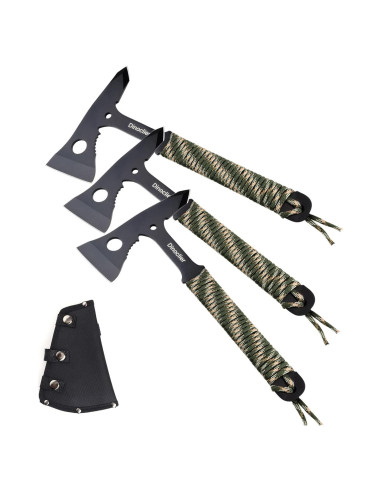 Set de 3 Hachas de Lanzamiento Dinoclier 27.1 cm con Funda