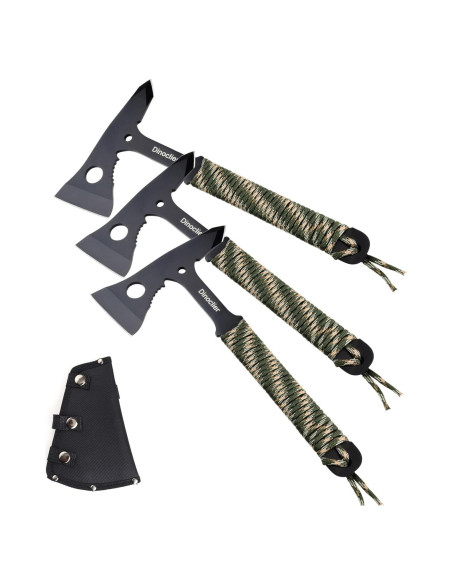 Set de 3 Hachas de Lanzamiento Dinoclier 27.1 cm con Funda