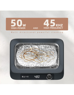 Limpiador Ultrasónico Hogance 30oz 45000Hz 50W 6 Modos 2