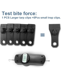 17 Piezas Clips de Lona Alta Resistencia AMURS con 100 Bridas 2