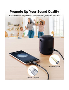 Cable de Audio USB C a 3.5mm LERTOSEN 1.22m Hi-Fi 2