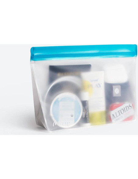 Kit de Bolsas Reutilizables re)zip 3 Piezas Apto Congelador Aqua
