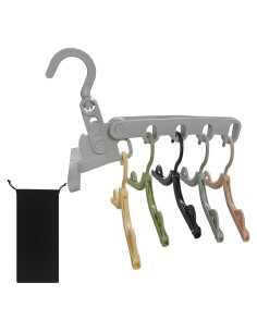 Soporte Plegable Portátil WaWacomp para Secar Ropa + 5 Perchas