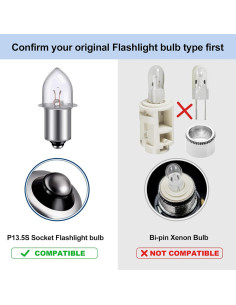 Bombilla LED TRLIFE 3W para Linterna Maglite 2 Celdas D&C 2