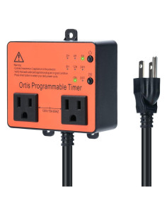 Temporizador Inteligente Ortis para Piscinas y Bombas - Naranja