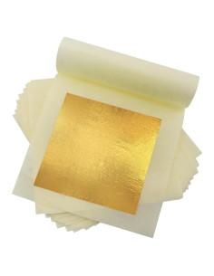 10 Hojas de Oro 24K dshyuauoci 8x8 cm para Decoración de Alimentos