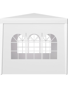 Carpa de Fiesta 3x3m Gefaxi con 4 Paredes Removibles Blanca 2