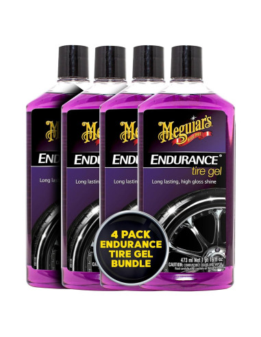 Gel para Neumáticos Meguiar's G7516 Endurance - 4 Botellas de 473 ml
