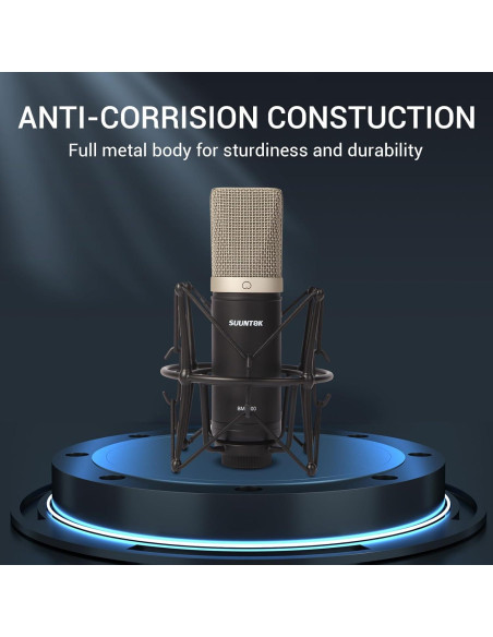Micrófono de Condensador XLR SUUNTOK BM6000 Cardioide Profesional