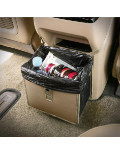 Basurero de Coche KMMOTORS Jopps Mediano Beige Impermeable 2