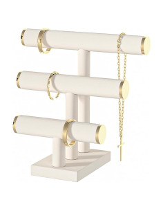 Soporte para Pulseras Julysky Beige 3 Niveles Organizador Joyas