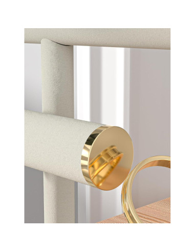 Soporte para Pulseras Julysky Beige 3 Niveles Organizador Joyas