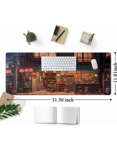 Alfombrilla de Escritorio Anime Shop 80x30cm Goma Antideslizante 2