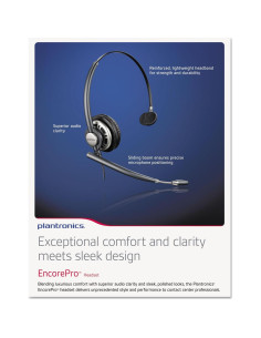 Auricular Plantronics EncorePro 710 con cable, Negro, 54g 2