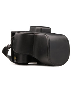 Funda de Cuero MegaGear para Canon EOS Rebel SL3, SL2, Kiss X9