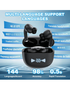 Auriculares Traductores Bluetooth EFOTIML A8 144 Idiomas ANC 2