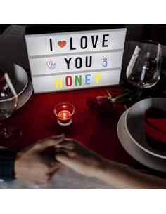 Caja de Luz Led Marquee BONNYCO 22x30 cm con 400 Letras 2