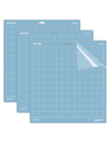 Alfombrilla de Corte AOOIIN 30.48x30.48 cm Azul Ligero para Cricut