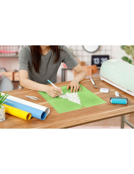 Alfombrilla de Corte AOOIIN 30.48x30.48 cm Azul Ligero para Cricut