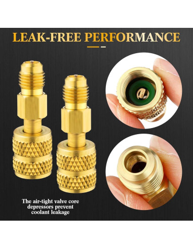 Mudder Válvula de Bola Compacta 7 Piezas para Refrigerante HVAC