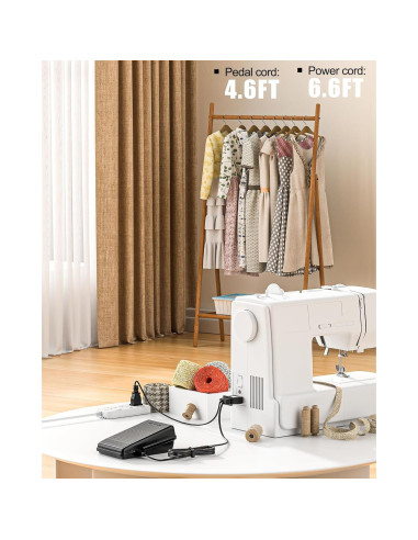 Pedal de Máquina de Coser VHBW Compatible con Singer 359102-001