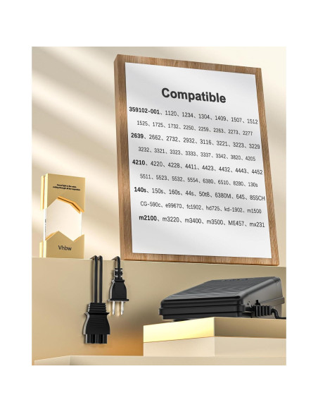 Pedal de Máquina de Coser VHBW Compatible con Singer 359102-001