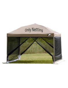 Mosquitera 10x10 MQoutdoor con Puerta y Deflector de Viento