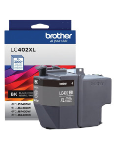 Cartucho de Tinta Negra Brother LC402XLBK Alto Rendimiento 3000p