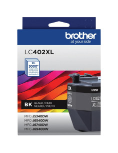 Cartucho de Tinta Negra Brother LC402XLBK Alto Rendimiento 3000p 2