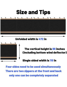 Mosquitera 10x10 MQoutdoor con Puerta y Deflector de Viento 2