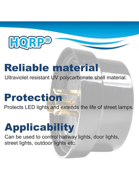 Tapa de cortocircuito HQRP para sensor fotocélula IP65