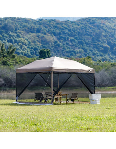 Mosquitera 10x10 MQoutdoor con Puerta y Deflector de Viento