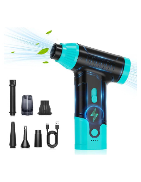 Limpiador de Aire Comprimido Anraye J02-BT-GP 150,000 RPM Verde