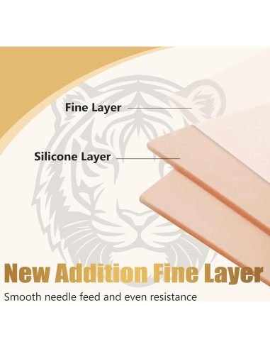 6 Pieles Falsas de Tatuaje 3mm LEEYUKA Doble Cara 18.8x14.2cm