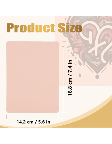 6 Pieles Falsas de Tatuaje 3mm LEEYUKA Doble Cara 18.8x14.2cm