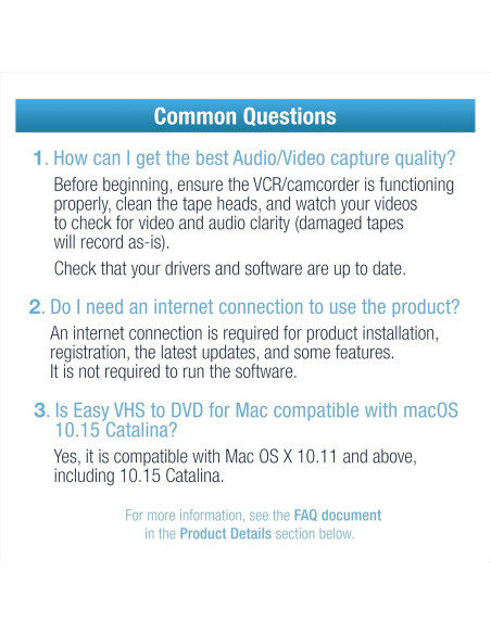 Roxio Easy VHS a DVD Mac - Convertidor de Video Analógico