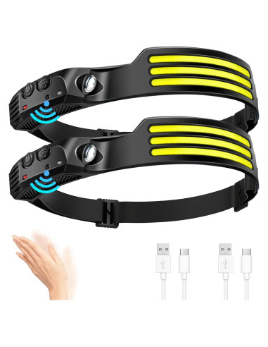 Linterna Frontal LED Recargable DAWINSIE 230 5 Modos Negro