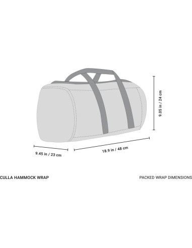 Envoltura de Hamaca Aislada Crua Outdoors para 2 Personas