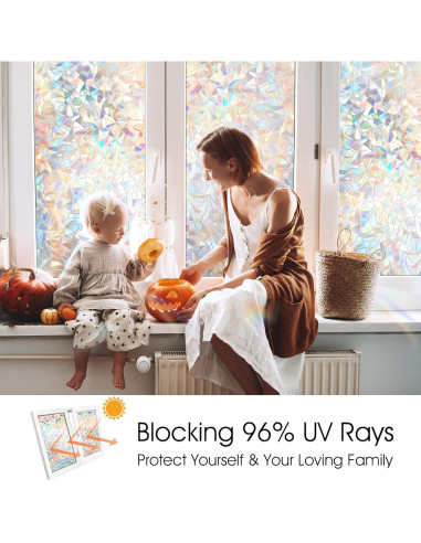 Película de Privacidad Arcoíris STATINT 0.87 m Vinilo UV