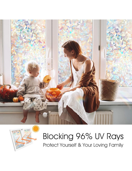 Película de Privacidad Arcoíris STATINT 0.87 m Vinilo UV