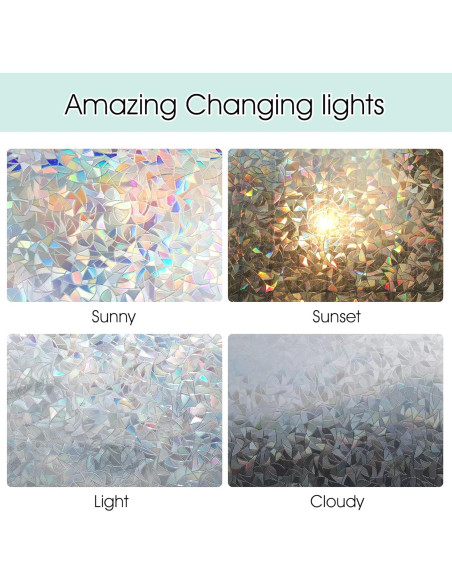 Película de Privacidad Arcoíris STATINT 0.87 m Vinilo UV