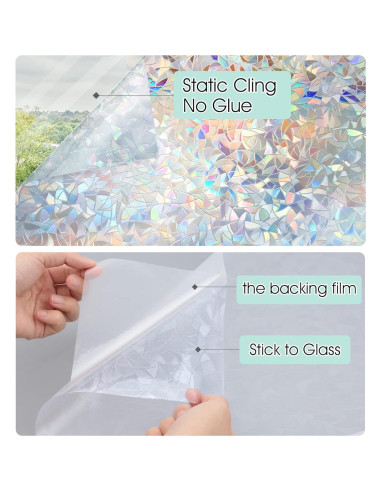 Película de Privacidad Arcoíris STATINT 0.87 m Vinilo UV