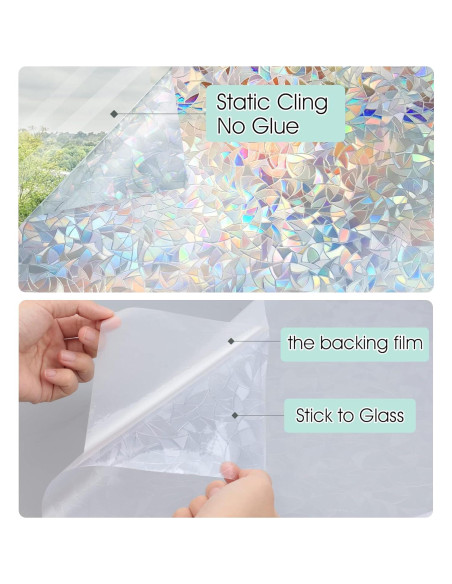 Película de Privacidad Arcoíris STATINT 0.87 m Vinilo UV