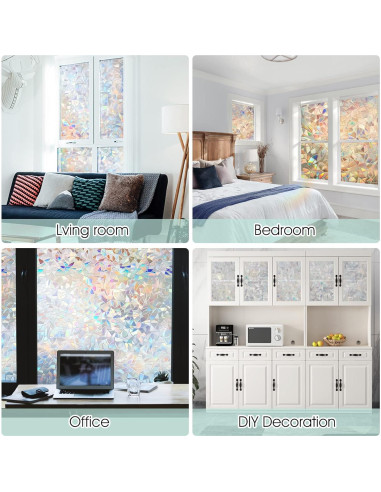 Película de Privacidad Arcoíris STATINT 0.87 m Vinilo UV