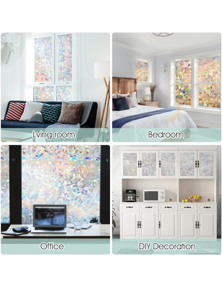 Película de Privacidad Arcoíris STATINT 0.87 m Vinilo UV