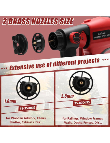 Pulverizador de pintura inalámbrico Hotloop TL177 800ml 18V