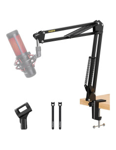 Soporte de Micrófono MAONO BA20 Negro - Brazo Boom Ajustable 1kg