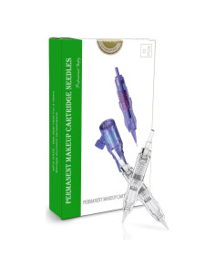 Agujas de Cartucho BIOMASER 10PCS para Maquillaje Permanente 1R-0.18mm